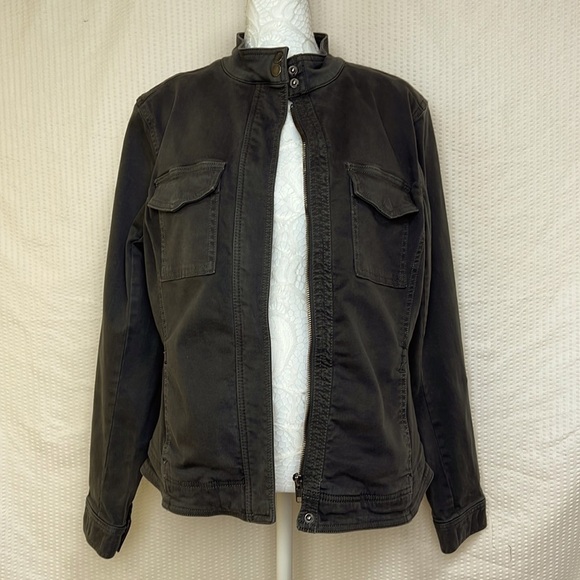 Liverpool Harper Olive Green Stretch Utility Jacket - Size Medium - Picture 6 of 15